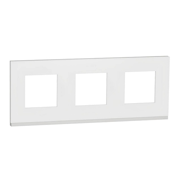 Рамка 3-постовая Schneider Electric Unica New NU600689