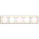 Рамка Stekker, PFR00-5005-08 5-местная Эмили, кашемир, soft touch 49914