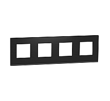 Рамка 4-постовая Schneider Electric Unica New NU600887