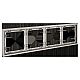 Рамка пластиковая Voltum S70 на 4 поста, (кашемир) VLS100403