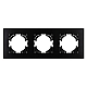 Рамка на 3 поста пластиковая Arlight FRM-PERIO-PL-3-BK 049755