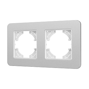 Рамка на 2 поста алюминиевая Arlight FRM-AKIRY-SFAL-2-SR 049737