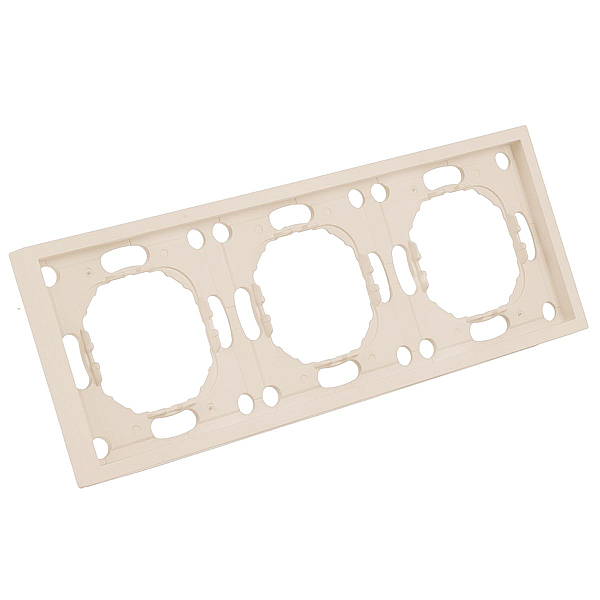 Рамка Stekker, PFR00-5003-08 3-местная Эмили, кашемир, soft touch 49912
