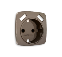 Лицевая панель для розетки с/з со шторками 2USB A+A Ambrella Volt Omega OP6390
