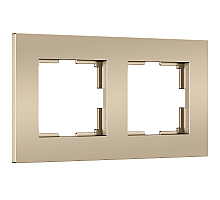 Рамка на 2 поста Werkel Slab (шампань софт) W0022911 4690389218378 a071624