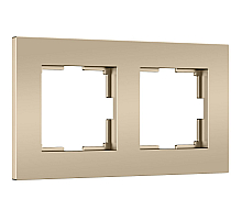 Рамка на 2 поста Werkel Slab (шампань софт) W0022911 4690389218378 a071624
