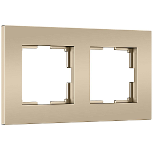 Рамка на 2 поста Werkel Slab (шампань софт) W0022911 4690389218378 a071624
