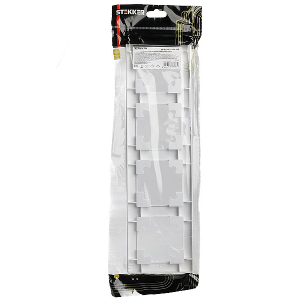 Рамка 4-постовая Stekker Катрин белый PFR00-7004-01 39795