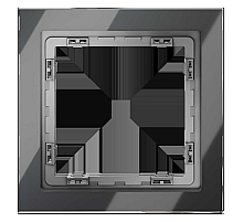 Рамка на 1 пост Voltum S70 VLS110107 (графит, стекло)