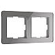 Рамка на 2 поста Werkel Acrylic графит 4690389184864 W0022704