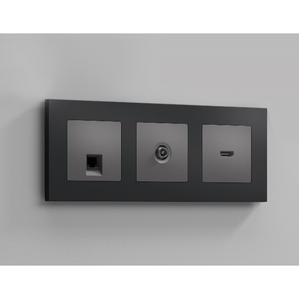 Лицевая панель для HDMI розетки Ambrella Volt Alfa AP6640 Лицевая панель для HDMI розетки Ambrella Volt Alfa AP6640