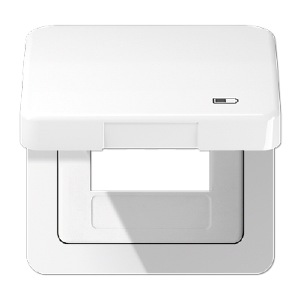 Рамка с подпружиненной крышкой для USB-механизмов Jung CD590KLUSBWW