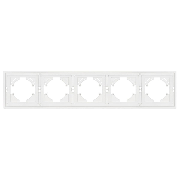 Рамка пластиковая на 5 постов Arlight FRM-TENDO-SFPL-5-WH 054660