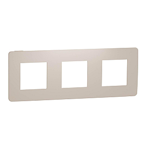 Рамка 3-постовая Schneider Electric Unica New NU280644