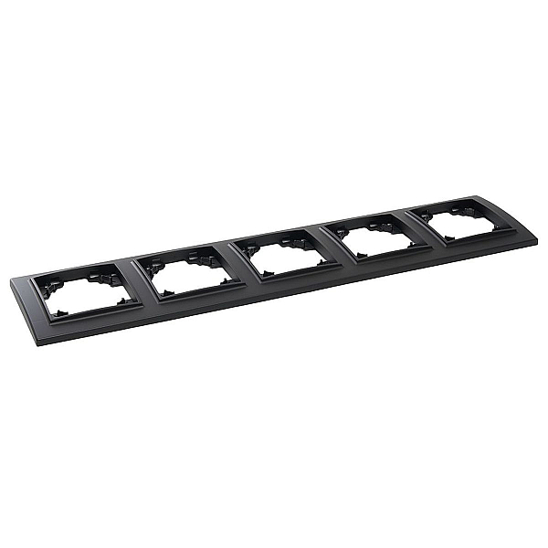 Рамка 5-постовая Stekker Эрна черный PFR00-9005-03 39622