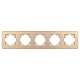 Рамка на 5 постов алюминиевая Arlight FRM-AKIRY-AL-5-GD 049736