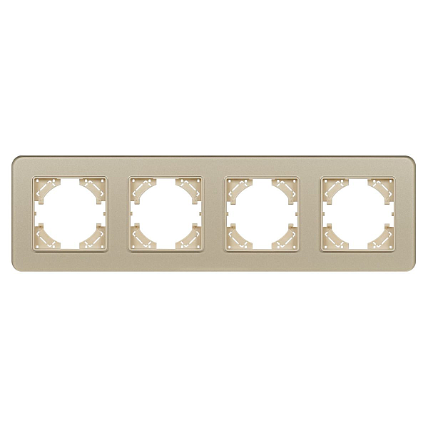 Рамка на 4 поста стеклянная Arlight FRM-OMALI-SFGS-4-GD 049719