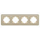 Рамка на 4 поста стеклянная Arlight FRM-OMALI-SFGS-4-GD 049719