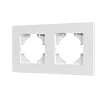 Рамка на 2 поста пластиковая Arlight FRM-PERIO-PL-2-WH 049750