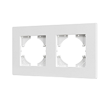 Рамка на 2 поста пластиковая Arlight FRM-PERIO-PL-2-WH 049750