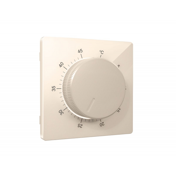 Лицевая панель Alfa (Бежевый глянец) для терморегулятора теплого пола Quant Ambrella Volt AP3057