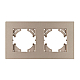 Рамка на 2 поста пластиковая Arlight FRM-PERIO-PL-2-GD 049753