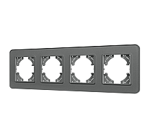 Рамка на 4 поста стеклянная Arlight FRM-OMALI-SFGS-4-GR 049718