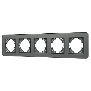 Рамка на 5 постов стеклянная Arlight FRM-OMALI-GS-5-GR 049706