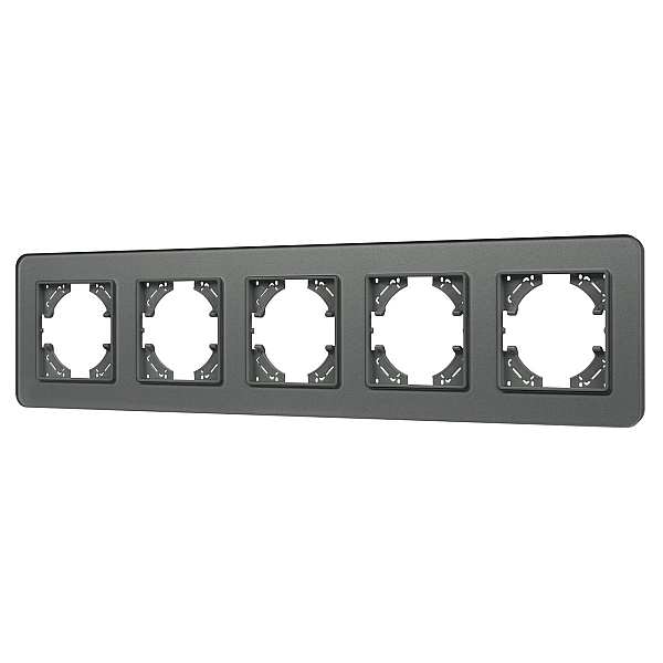 Рамка на 5 постов стеклянная Arlight FRM-OMALI-GS-5-GR 049706