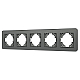 Рамка на 5 постов стеклянная Arlight FRM-OMALI-GS-5-GR 049706