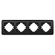 Рамка на 4 поста алюминиевая Arlight FRM-AKIRY-SFAL-4-BK 049744