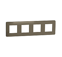 Рамка 4-постовая Schneider Electric Unica New NU280850