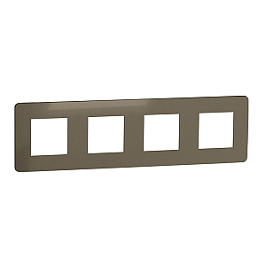 Рамка 4-постовая Schneider Electric Unica New NU280850