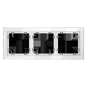 Рамка на 3 поста Voltum S70 VLS110301 (белый, стекло)