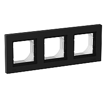 Рамка 3-ая Systeme Electric AtlasDesign Aqua Карбон ATN441003