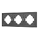 Рамка пластиковая на 3 поста Arlight FRM-TENDO-SFPL-3-GR 054652