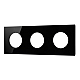 Рамка стеклянная на 3 поста Arlight FRM-GLARE-GC-3-BK 043839