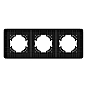 Рамка на 3 поста алюминиевая Arlight FRM-AKIRY-SFAL-3-BK 049741