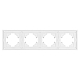 Рамка пластиковая на 4 поста Arlight FRM-TENDO-PL-4-WH 053847