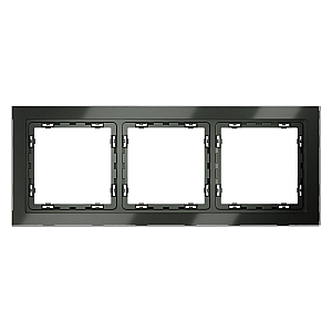 Рамка на 3 поста Voltum S70 VLS110306 (титан, стекло)