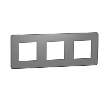 Рамка 3-постовая Schneider Electric Unica New NU280621