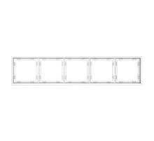 Рамка на 5 постов Voltum S70 VLS100502 (белый матовый)