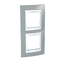 Рамка 2-постовая вертикальная Schneider Electric Unica Хамелеон MGU6.004V.865