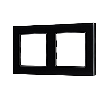 Рамка двухместная Arlight FRM-GLARE-GS-2-BK 043797