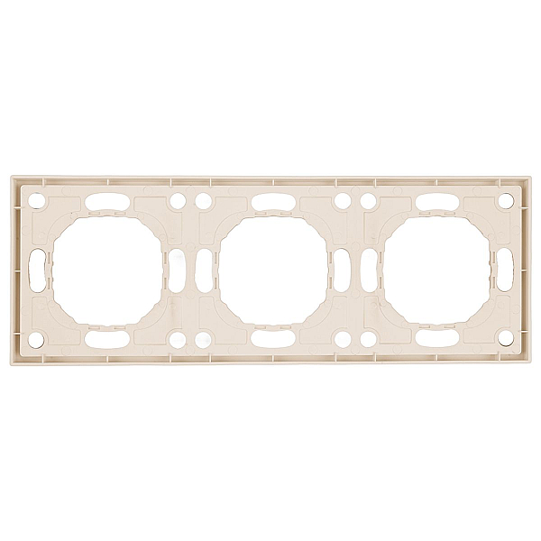 Рамка Stekker, PFR00-5003-08 3-местная Эмили, кашемир, soft touch 49912