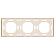 Рамка Stekker, PFR00-5003-08 3-местная Эмили, кашемир, soft touch 49912