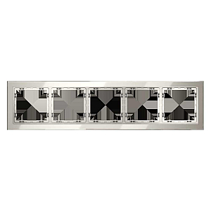 Рамка на 5 постов Voltum S70 VLS110503 (кашемир, стекло)