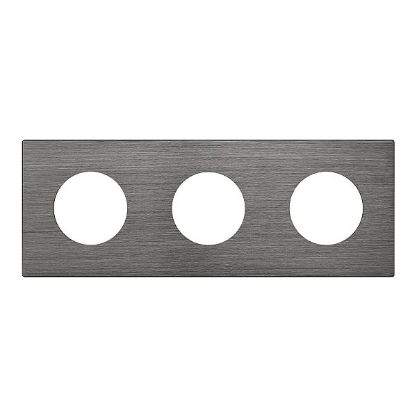 Рамка 3-местная алюминиевая Arlight FRM-PRESTO-ALR-3-GR 043873