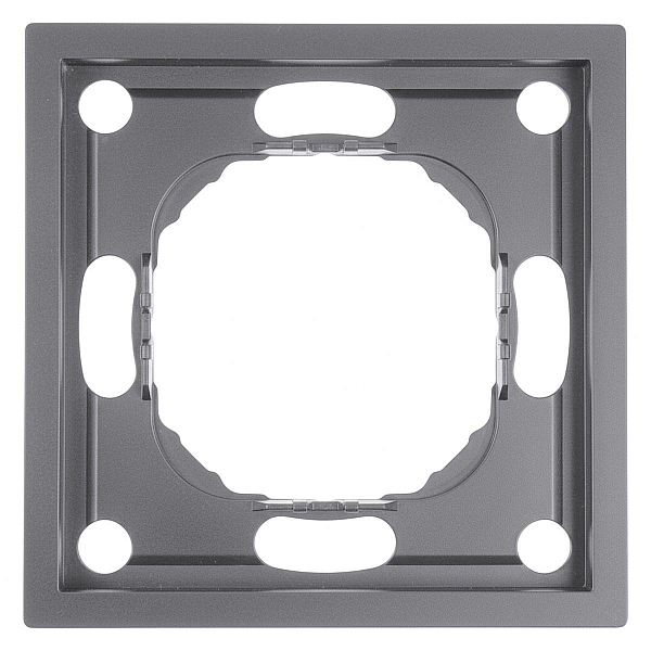 Рамка STEKKER, PFR00-5001-10 1-местная, серия Эмили, платиново-серый, soft touch 49962