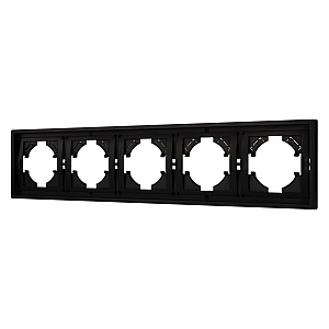 Рамка пластиковая на 5 постов Arlight FRM-TENDO-PL-5-BK 053852